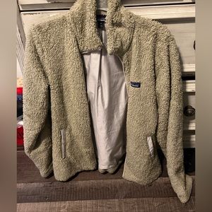 Patagonia beige fluffy jacket